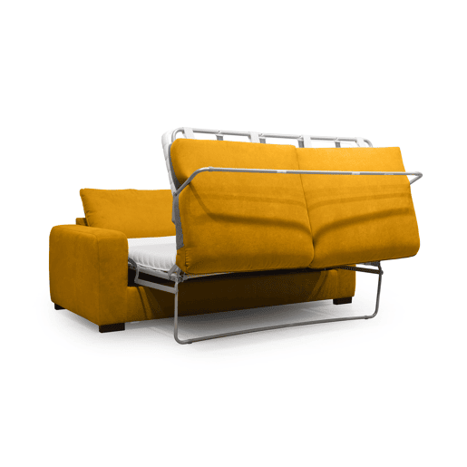 Sofá cama de 3 lugares SWEET com abertura italiana cor mostarda