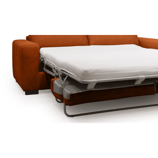 Sofá cama de 3 lugares SWEET com abertura italiana cor terra