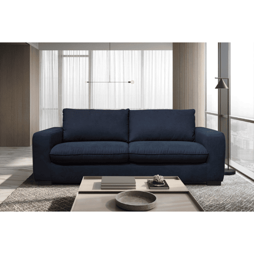 Sofá cama de 3 lugares SWEET com abertura italiana cor azul