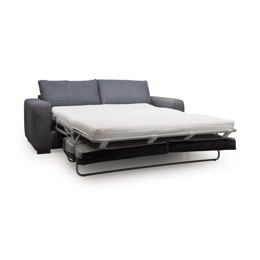 Sofá cama SWEET com abertura italiana 3 lugares cor cinza escuro