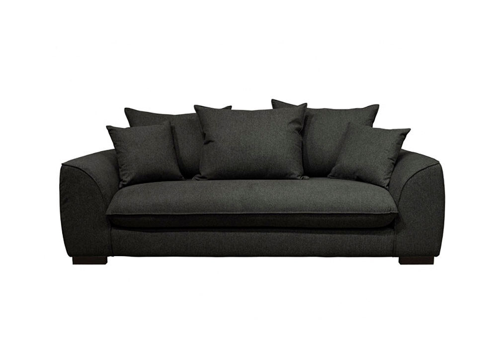 Sofá cama con apertura italiana saga 3 plazas negro