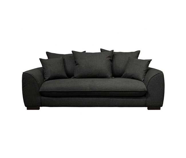 Sofá cama con apertura italiana SAGA 3 plazas negro