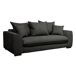 Sofá cama con apertura italiana SAGA 3 plazas negro Sofá cama con apertura italiana SAGA 3 plazas negro Negro