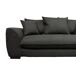 Sofá cama con apertura italiana SAGA 3 plazas negro Sofá cama con apertura italiana SAGA 3 plazas negro Negro