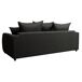 Sofá cama con apertura italiana SAGA 3 plazas negro Sofá cama con apertura italiana SAGA 3 plazas negro Negro
