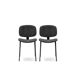 Pack de 2 sillas de cocina DECO II fija pana Pack de 2 sillas de cocina DECO II fija pana Negro