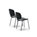 Pack de 2 sillas de cocina DECO II fija pana Pack de 2 sillas de cocina DECO II fija pana Negro
