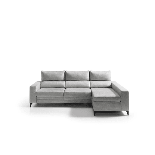 Chaise longue BLINK dereita 4 lugares cinza claro