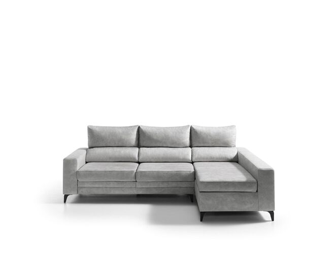 Chaise longue BLINK derecha 4 plazas gris claro