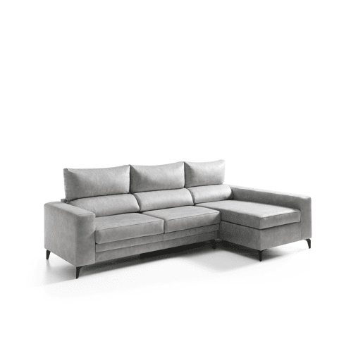 Chaise longue BLINK dereita 4 lugares cinza claro