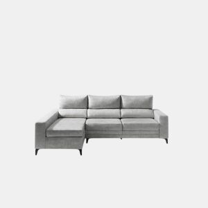 Chaise longue BLINK esquerda 4 lugares cinza claro