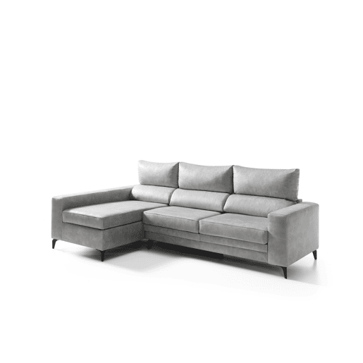 Chaise longue BLINK esquerda 4 lugares cinza claro
