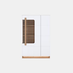 Vitrine com porta de vidro MONTREAL branco