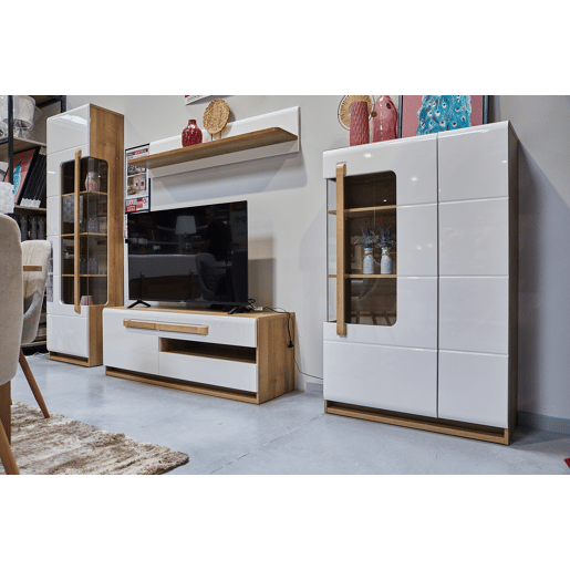 Vitrine com porta de vidro MONTREAL branco Vitrine com porta de vidro MONTREAL branco