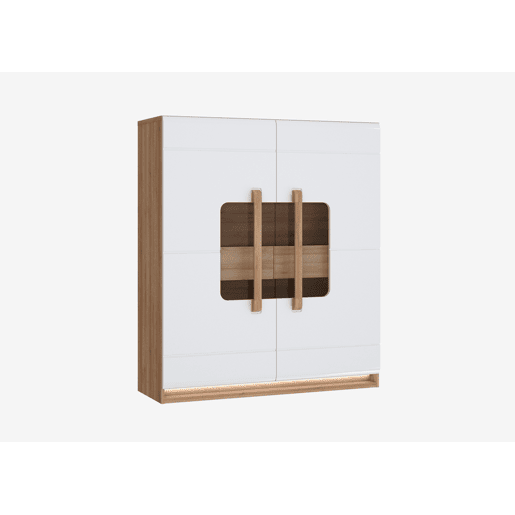 Vitrine com 2 portas de vidro MONTREAL branco Vitrine com 2 portas de vidro MONTREAL branco