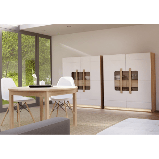 Vitrine com 2 portas de vidro MONTREAL branco Vitrine com 2 portas de vidro MONTREAL branco