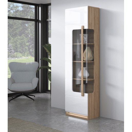 Vitrine alta com 1 porta MONTREAL branco Vitrine alta com 1 porta MONTREAL branco