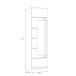 Vitrina alta 1 puerta MONTREAL blanco Vitrina alta 1 puerta MONTREAL blanco Blanco Brillo