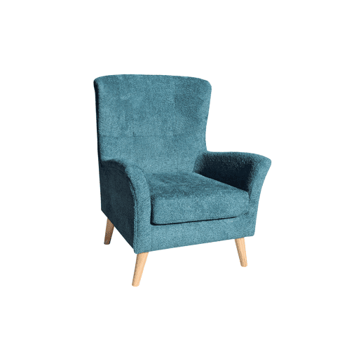 Poltrona decorativa cor verde LEONOR