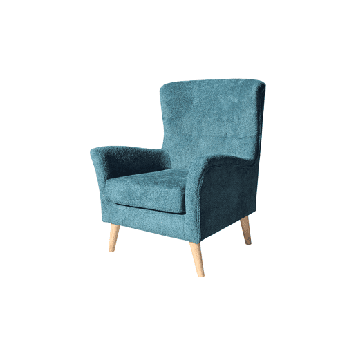 Poltrona decorativa cor verde LEONOR