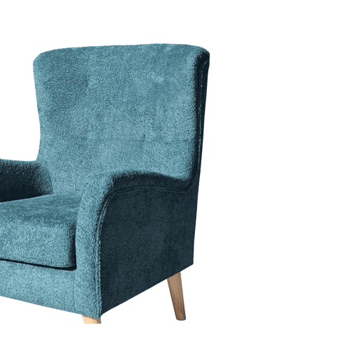 Poltrona decorativa cor verde LEONOR