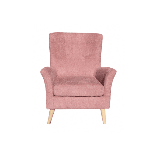 Poltrona decorativa cor rosa LEONOR Poltrona decorativa cor rosa LEONOR