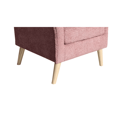 Poltrona decorativa cor rosa LEONOR Poltrona decorativa cor rosa LEONOR