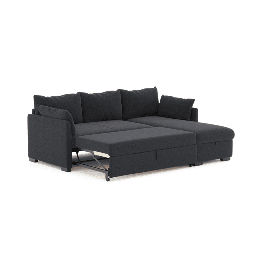 Chaise longue com cama 4 lugares reversível SYCO cinza