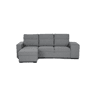 Chaise longue com cama HARRISON reversível 3 lugares cinza