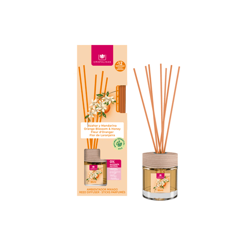 Ambientador para a casa mikado AZAHAR e MANDARIN 85ml