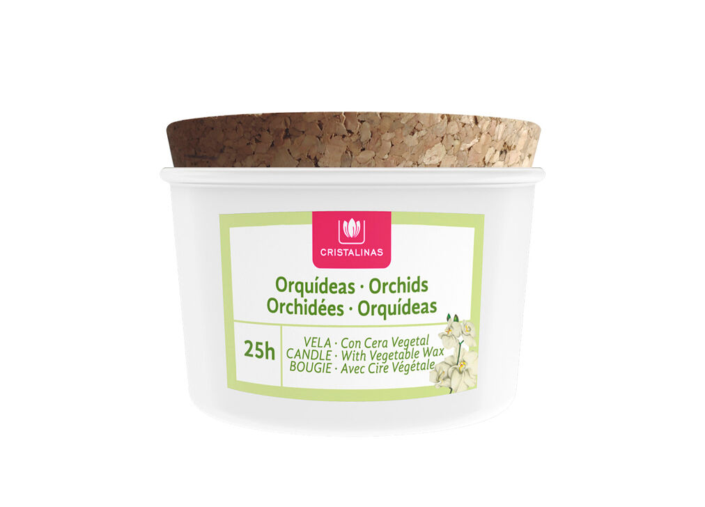 Vela vaso aromática ORQUIDEAS