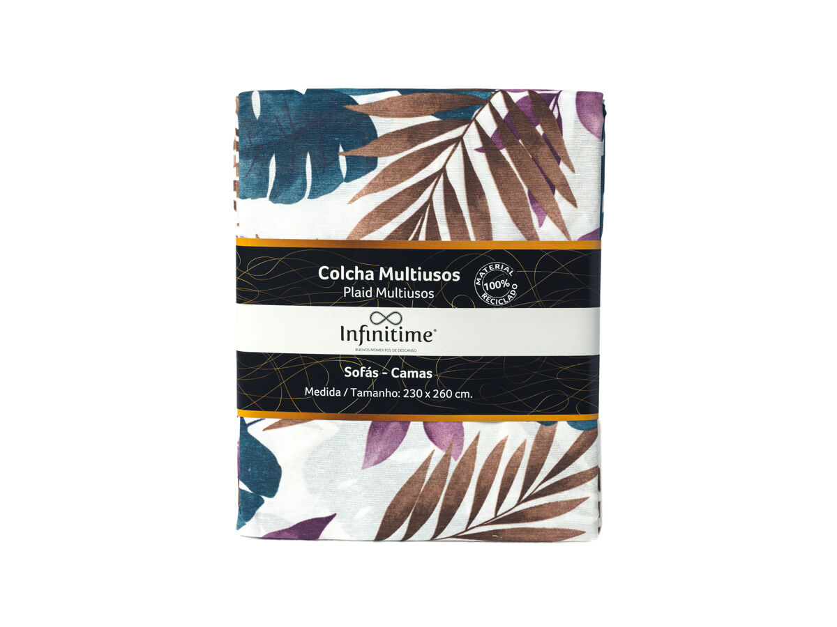 Multiusos floresta 180x260cm azul