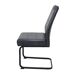 Silla KERSTIN tapizada en terciopelo color antracita Silla KERSTIN tapizada en terciopelo color antracita Gris Oscuro
