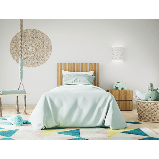 Painel de madeira LANDRU cor de carvalho 50x120cm