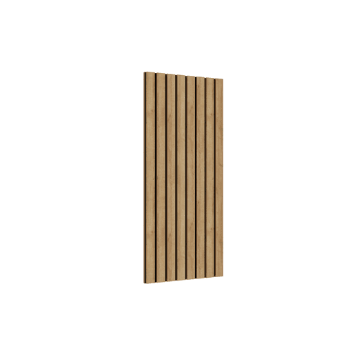 Painel de madeira LANDRU cor de carvalho 50x120cm