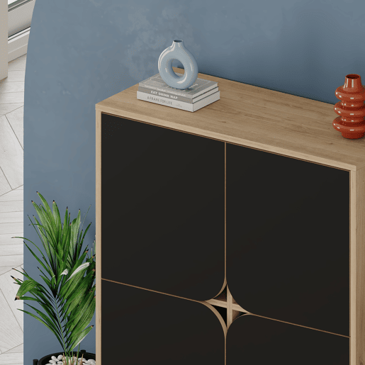 Móvel auxiliar NOLA com 4 portas