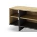 Mueble tv 1 puerta 4 huecos roble 160cm CEQUOIA Mueble tv 1 puerta 4 huecos roble 160cm CEQUOIA Madera
