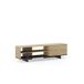 Mueble tv 1 puerta 4 huecos roble 160cm CEQUOIA Mueble tv 1 puerta 4 huecos roble 160cm CEQUOIA Madera