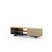 Mueble tv 1 puerta 4 huecos roble 160cm CEQUOIA Mueble tv 1 puerta 4 huecos roble 160cm CEQUOIA Madera