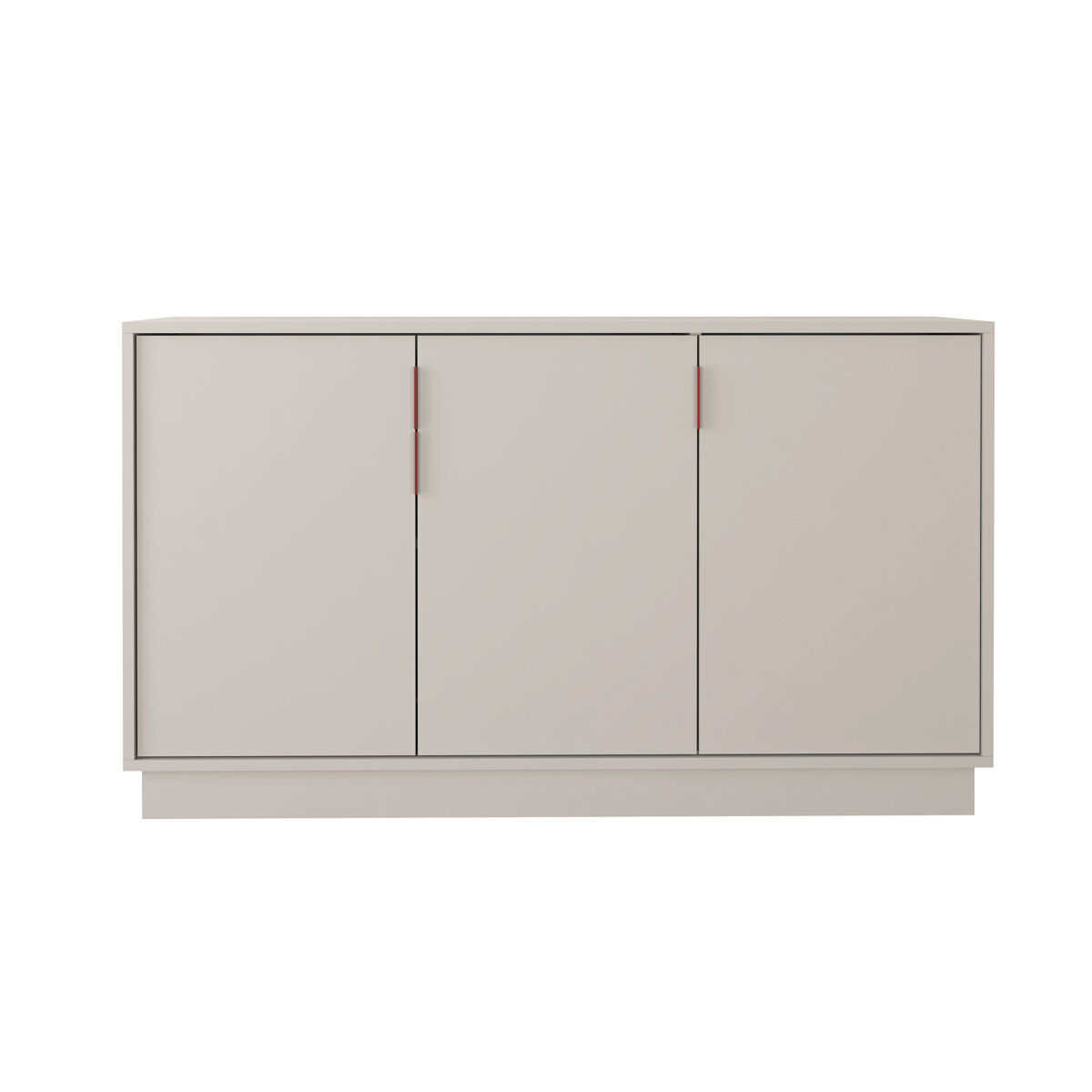 Aparador 140cm 3 puertas gris MUNAY
