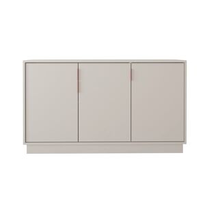 Aparador 140cm 3 portas cinza MUNAY