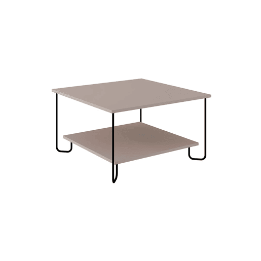Mesa de centro TONKA quadrada taupe Mesa de centro TONKA quadrada taupe
