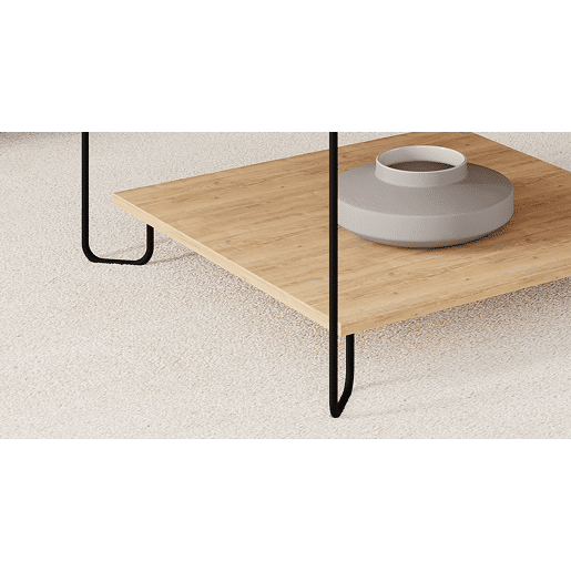 Mesa de centro quadrada carvalho TONKA