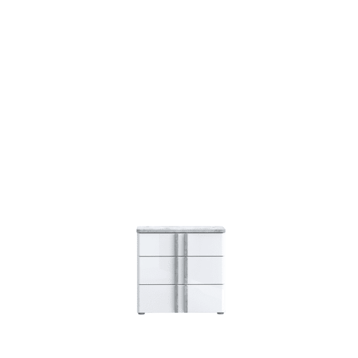 Mesa de cabeceira 3 gavetas branco mate BUGANVILLA Mesa de cabeceira 3 gavetas branco mate BUGANVILLA