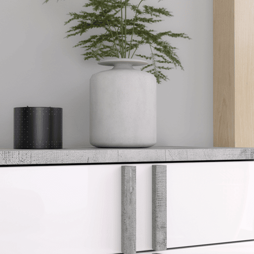 Cômoda 5 gavetas branco mate BUGANVILLA