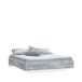 Cama BUGANVILLA 150x190cm con LED Cama BUGANVILLA 150x190cm con LED Blanco/ Gris