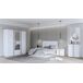 Cama BUGANVILLA 150x190cm con LED Cama BUGANVILLA 150x190cm con LED Blanco/ Gris