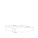Cama BUGANVILLA 150x190cm con LED Cama BUGANVILLA 150x190cm con LED Blanco/ Gris