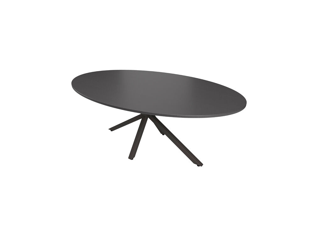 Mesa de comedor oval color negro EMILY