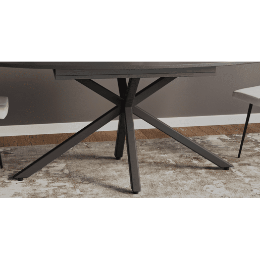 Mesa de jantar oval EMILY preto Mesa de jantar oval EMILY preto